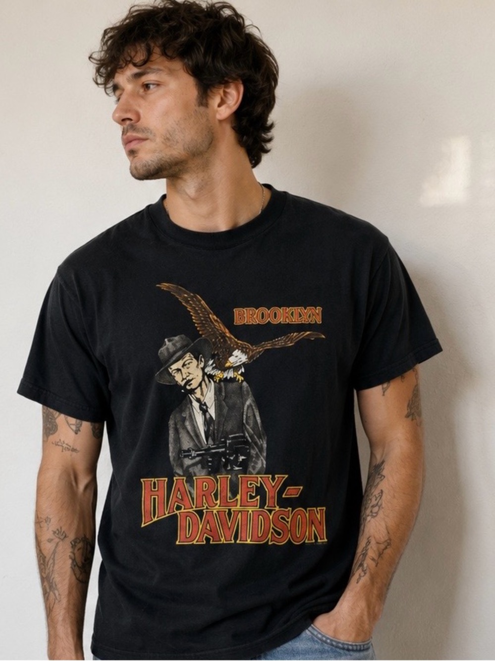 RARE Vintage 1996 Harley-Davidson Brooklyn New York Tee